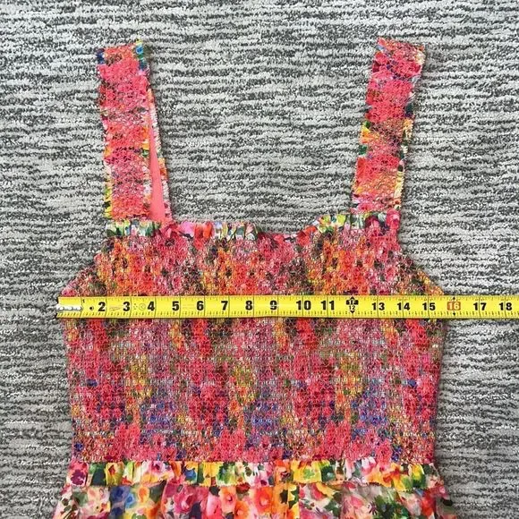 NWT Alice + Olivia Jocelyn Smocked Mini Dress Size 12 - Picture 10 of 16